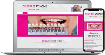 Web Design Porfolio: dentures at home