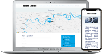 Web Design Porfolio: i blake ltd