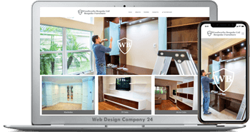 Web Design Porfolio: bespoke furniture fitters