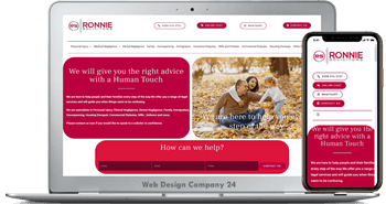 Web Design Porfolio: Ronnie Solicitors